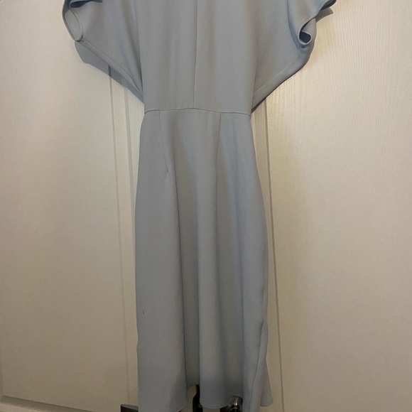 Topshop Pastel Blue Wrap Dress - Picture 7 of 8